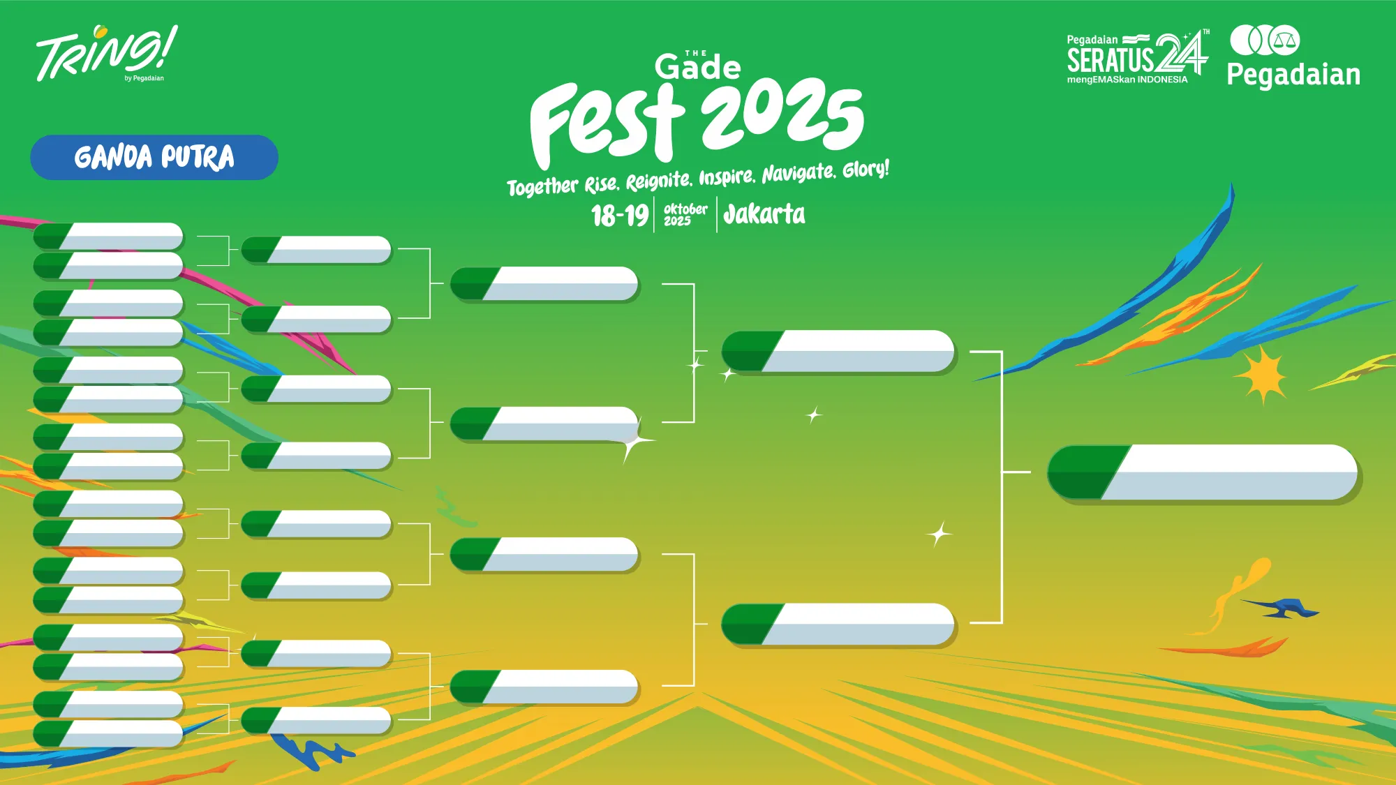 BRACKET BADMINTON GANDA PUTRA