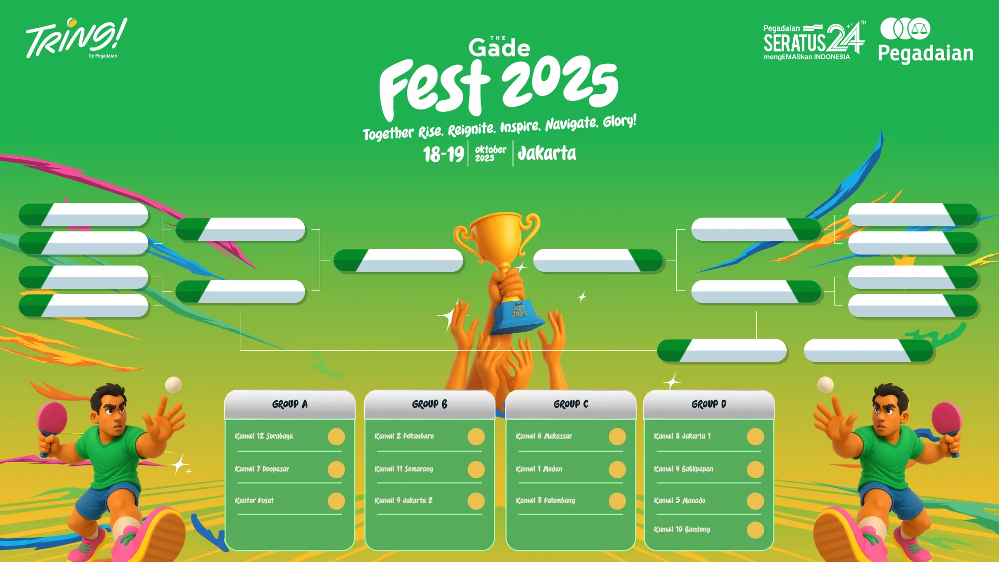 BRACKET TENNIS MEJA